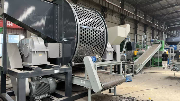 Waste Tire Recycling Machine for Rubber and Steel Recovery Waste Tire Recycling Machine for Rubber and Steel Recovery