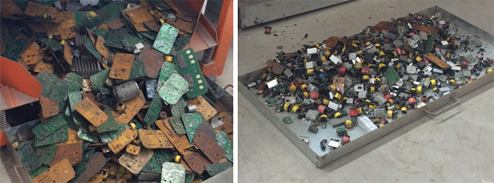 Automatic electronic components dismantling machine Finished Products