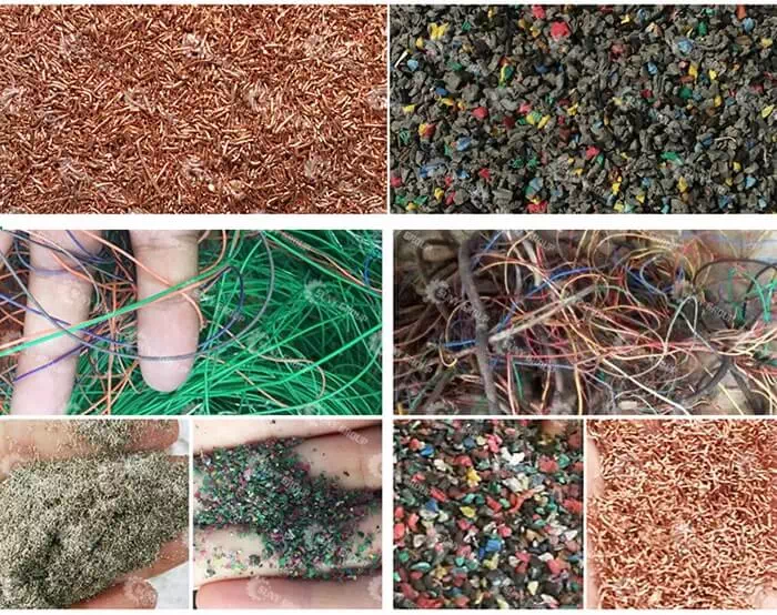 Cable Wire Recycling Machine Final products