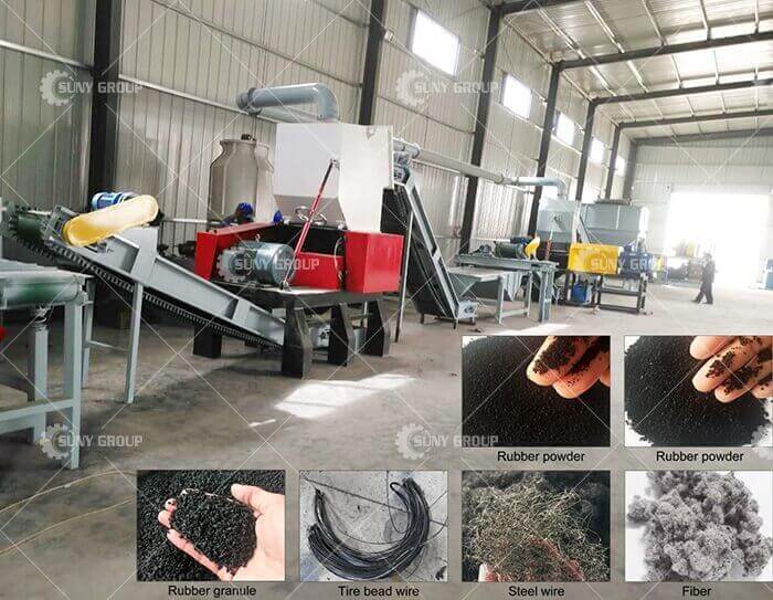 Automatic Tyre Recycling Machine