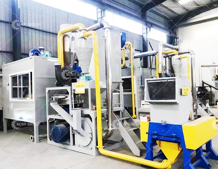 Aluminum-plastic recycling line