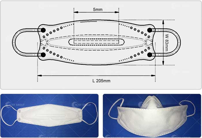 Kf94 Fish Shape Mask