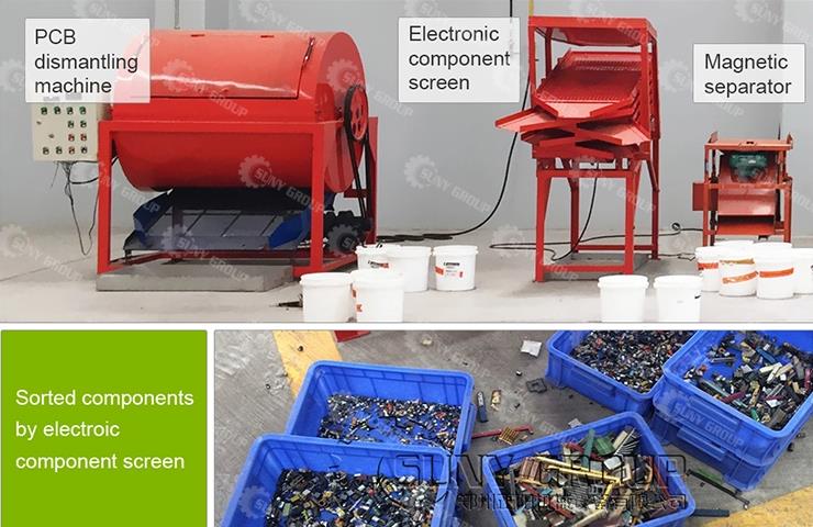 Circuit board automatic disassembly machine workflow