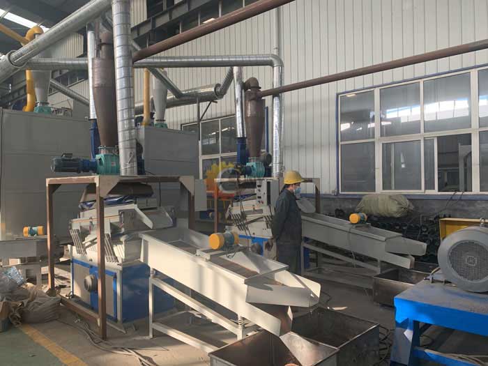 Indian customer Cable Wire Recycling Machine