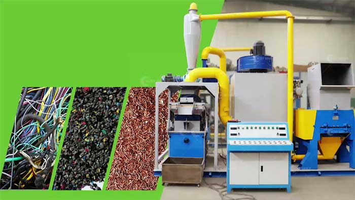 Cable wire recycling machine 300kg/h vid···