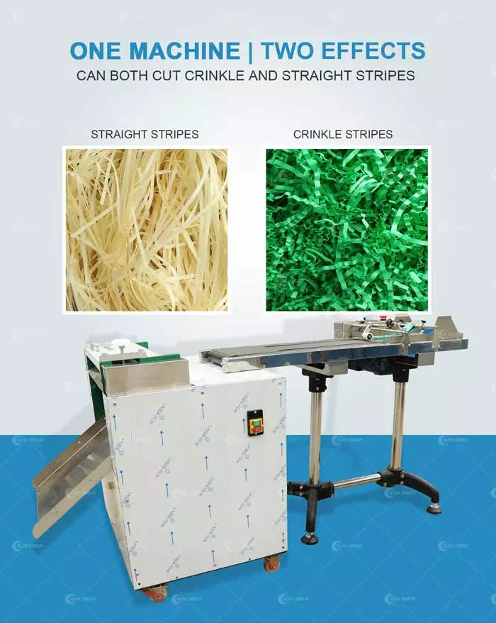 Crinkle Paper Shredder Cut Machine