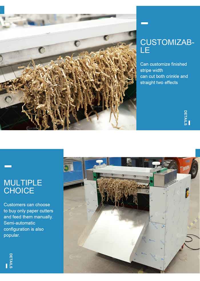 Crinkle Paper Shredder Cut Machine