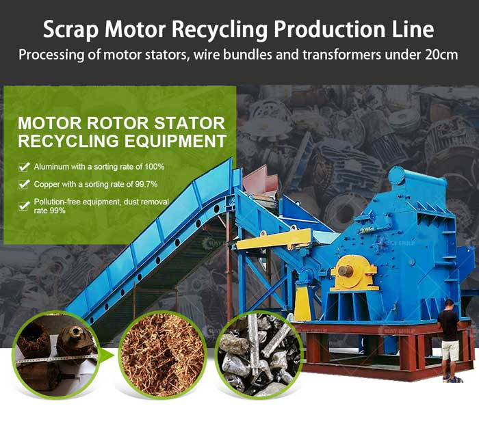 Motor Stator Scrap Recycling Machine