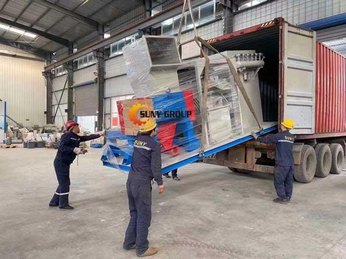 Customers copper wire recycling machine delivery