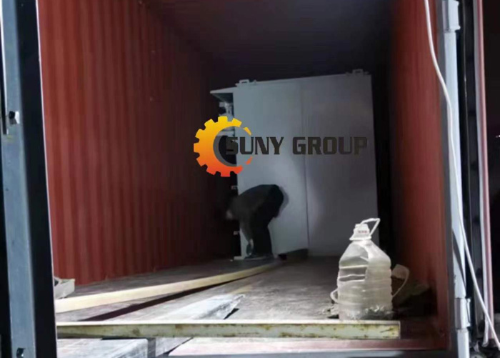 Lithium battery recycling machine loading to Thailand
