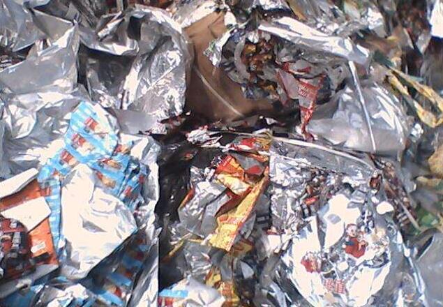 Aluminum plastic packaging waste