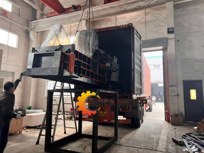 Metal baler machines ,powder briquette press machine deliver to Mexico
